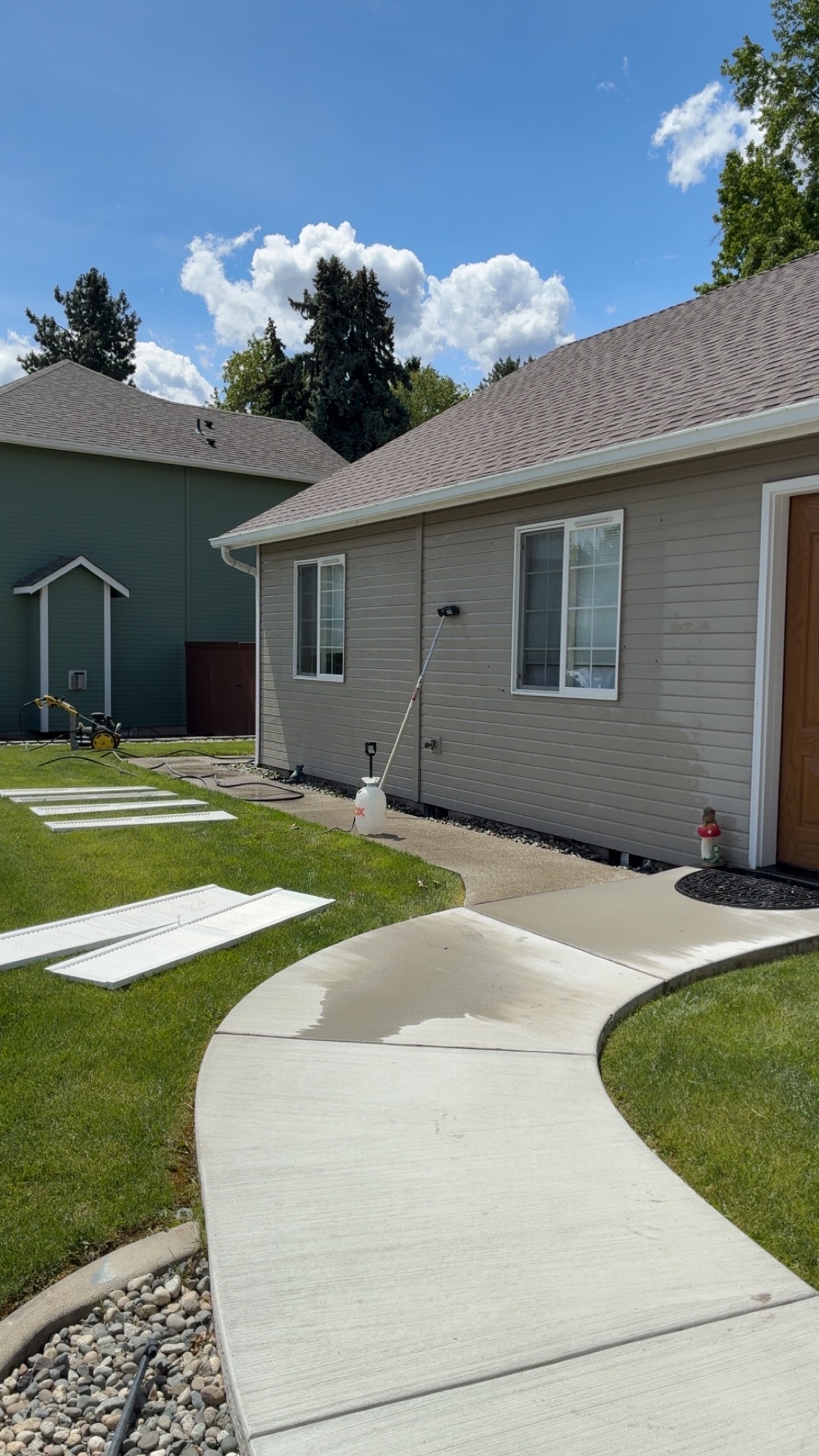 NorthCore exterior house washing project